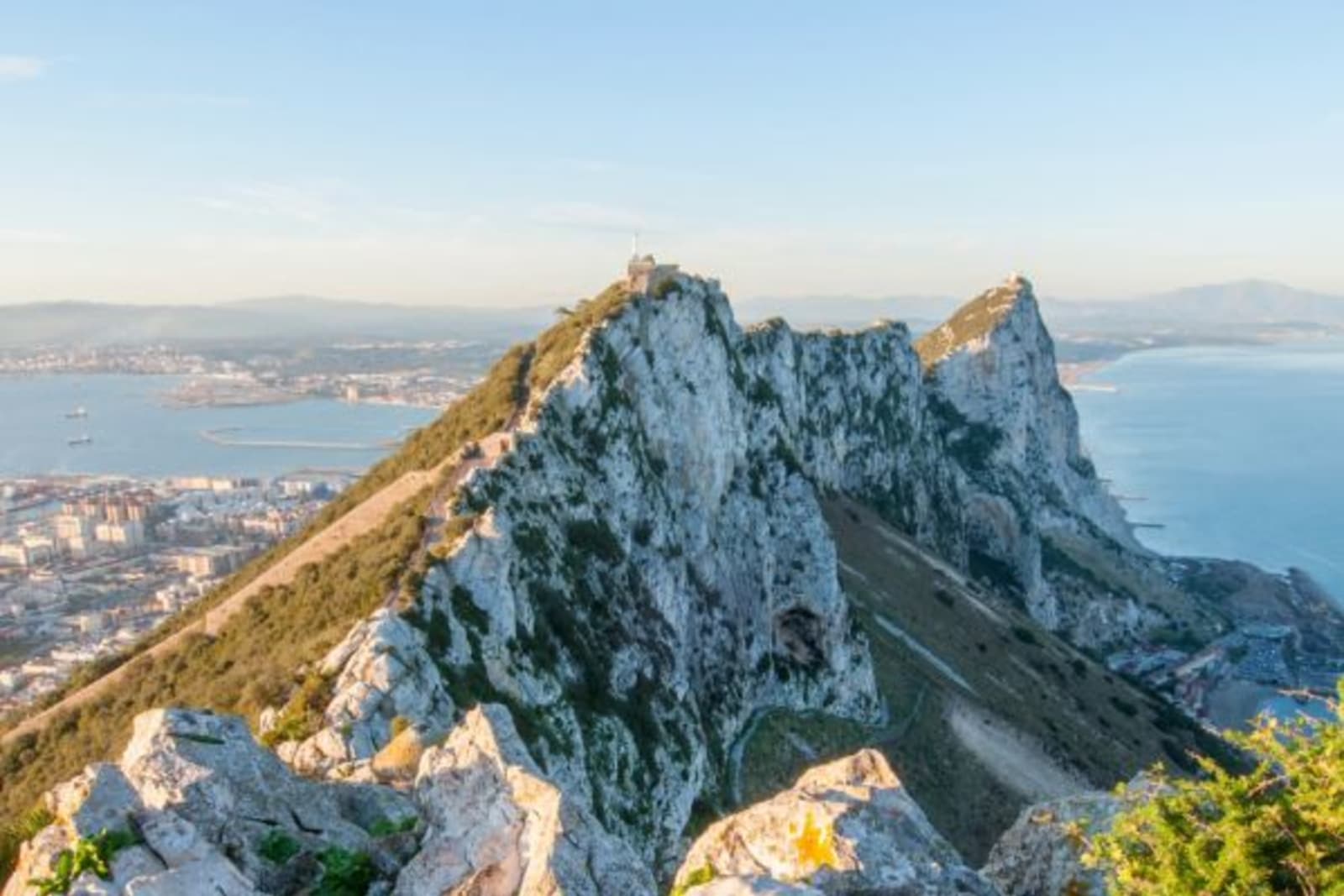 View from the top of the Rock of Gibraltar