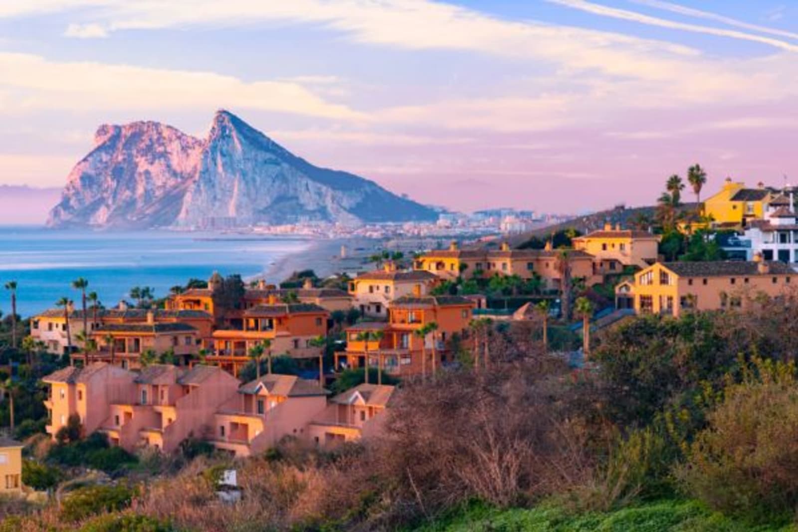 View of the Rock of Gibraltar from La Alcaidesa