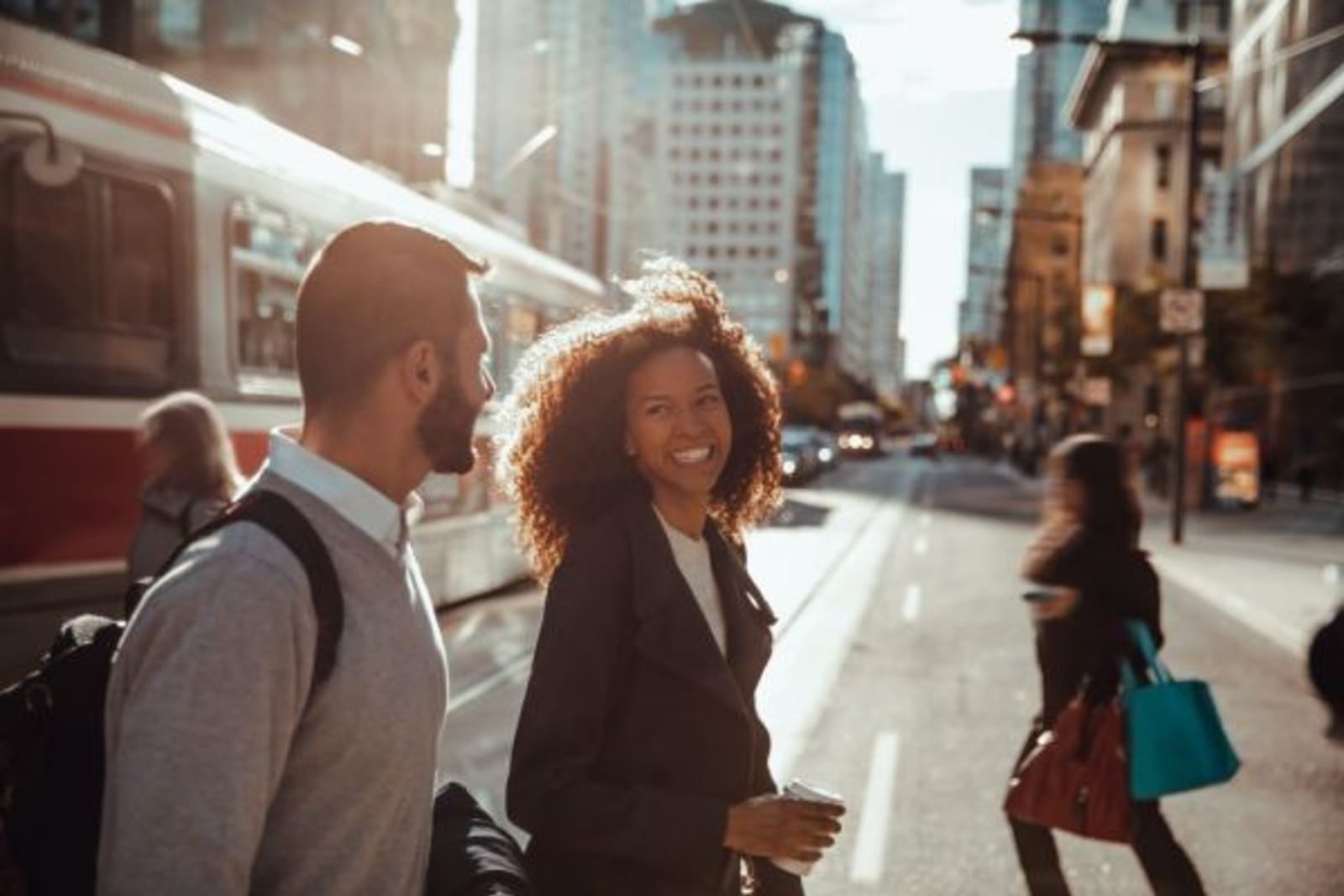 Commuters in Toronto