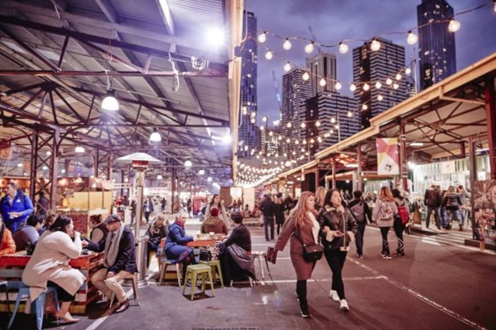 open air market at nighttime