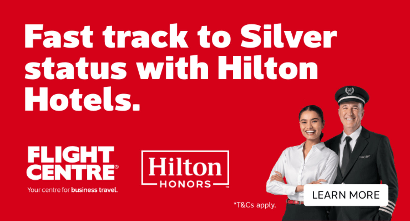 Fast track to Silver status with Hilton Hotels.