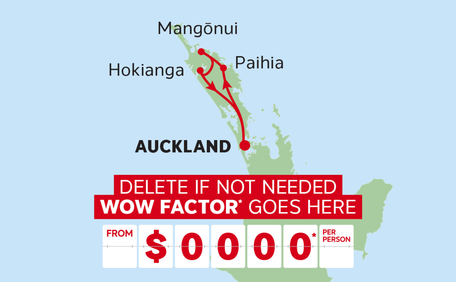 Auckland – Paihia – Mangōnui – Hokianga – Auckland