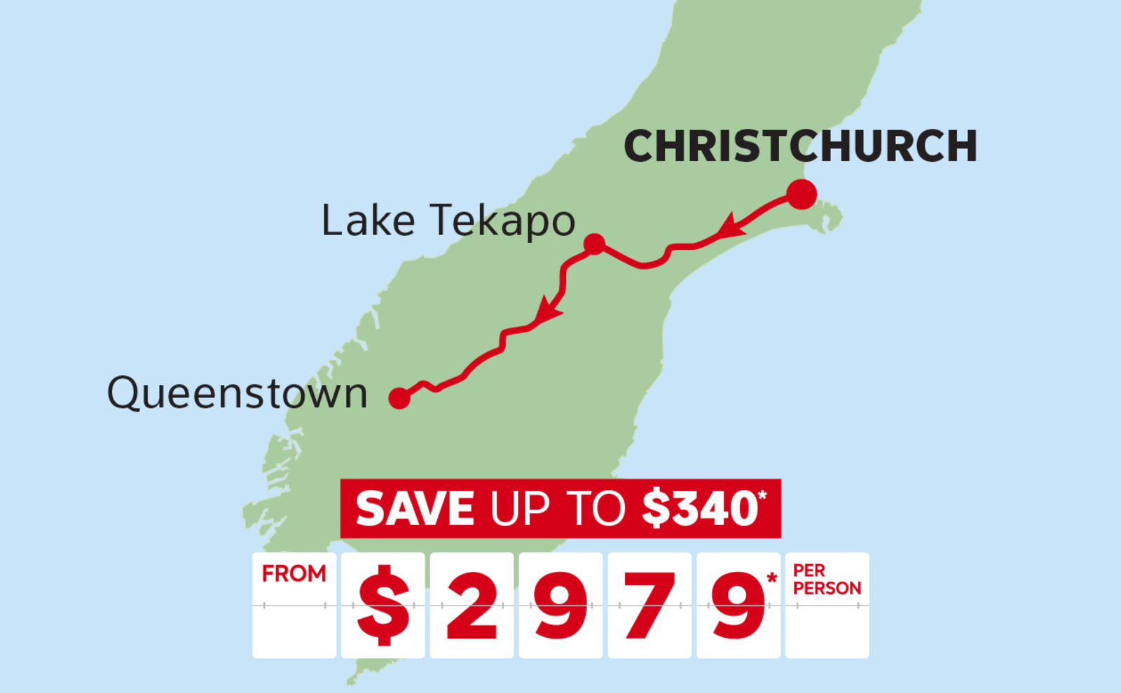 Christchurch to Queenstown