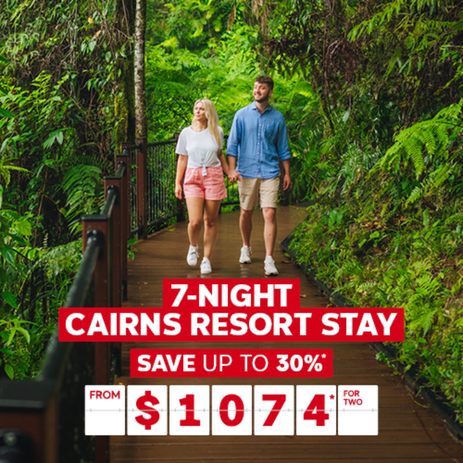 7-night Cairns resort stay. Save up to 30%* from $1074* for two