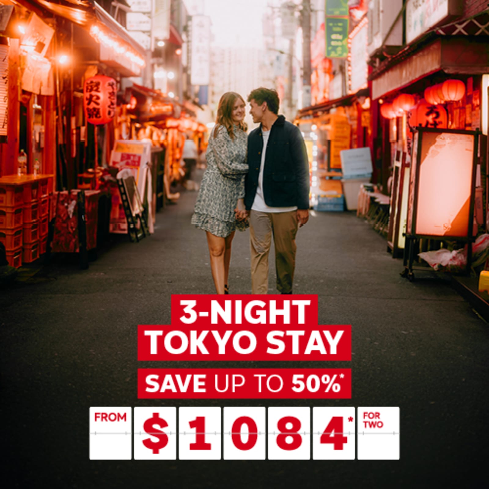 3-night Tokyo Stay. Save up to 50%* from $1084* for two