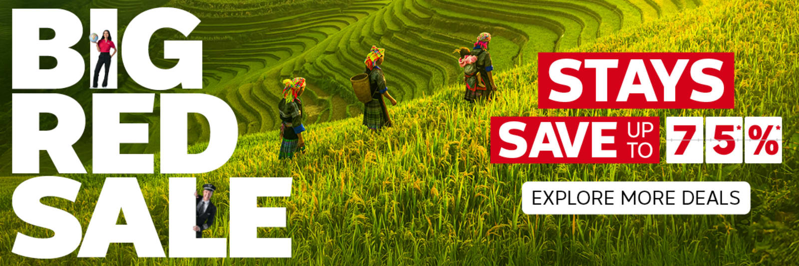 Big Red Sale - stays up to 75%* | Explore more deals