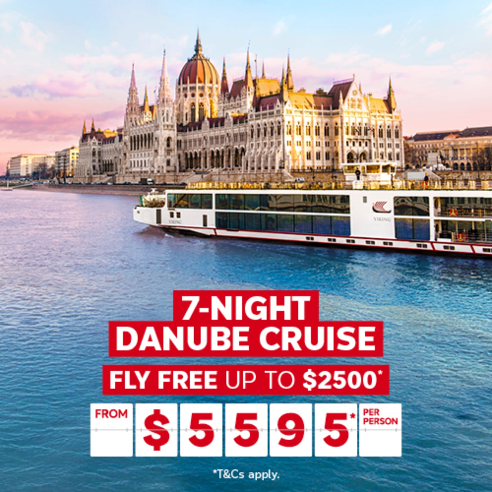 7-night Danube cruise | fly free up to $2,500* - from $5,595* per person | *T&Cs apply.