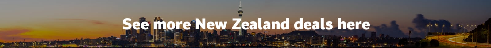 See more New Zealand deals here | City of Auckland in the early evening