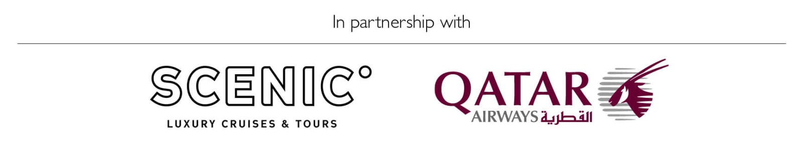 In partnership with Scenic | Luxury cruises & tours, and Qatar Airways