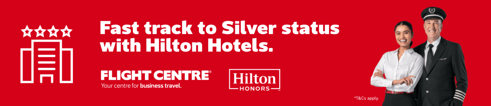 Fast track to Silver status with Hilton Hotels.