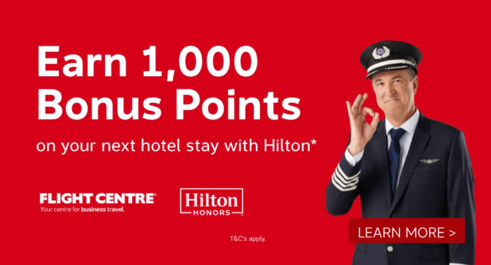 Earn 1,000 bonus points on your next hotel stay with Hilton*