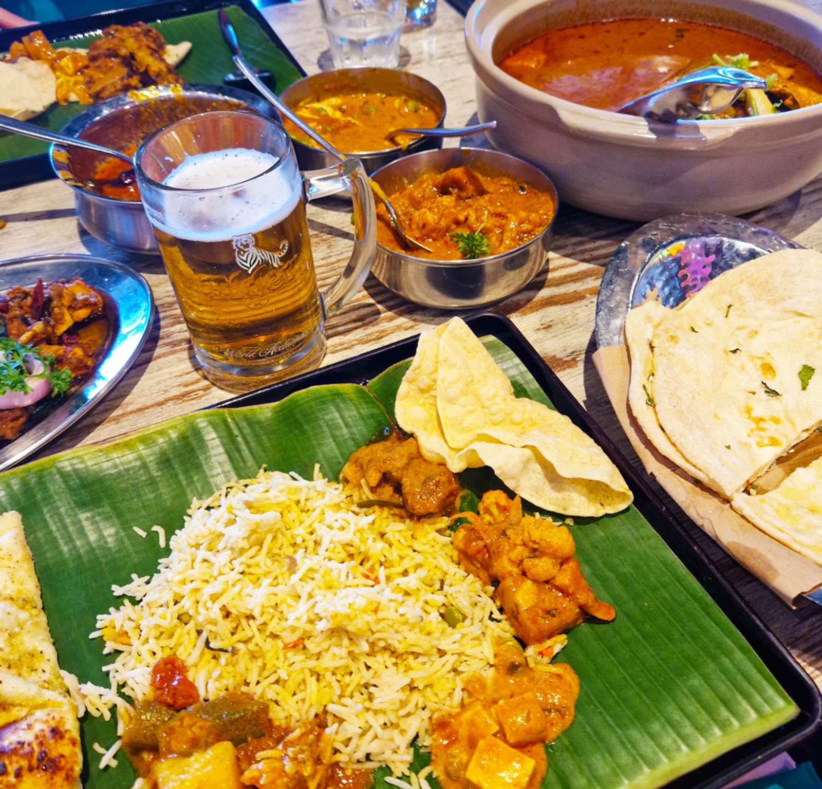 Food spread in Singapore