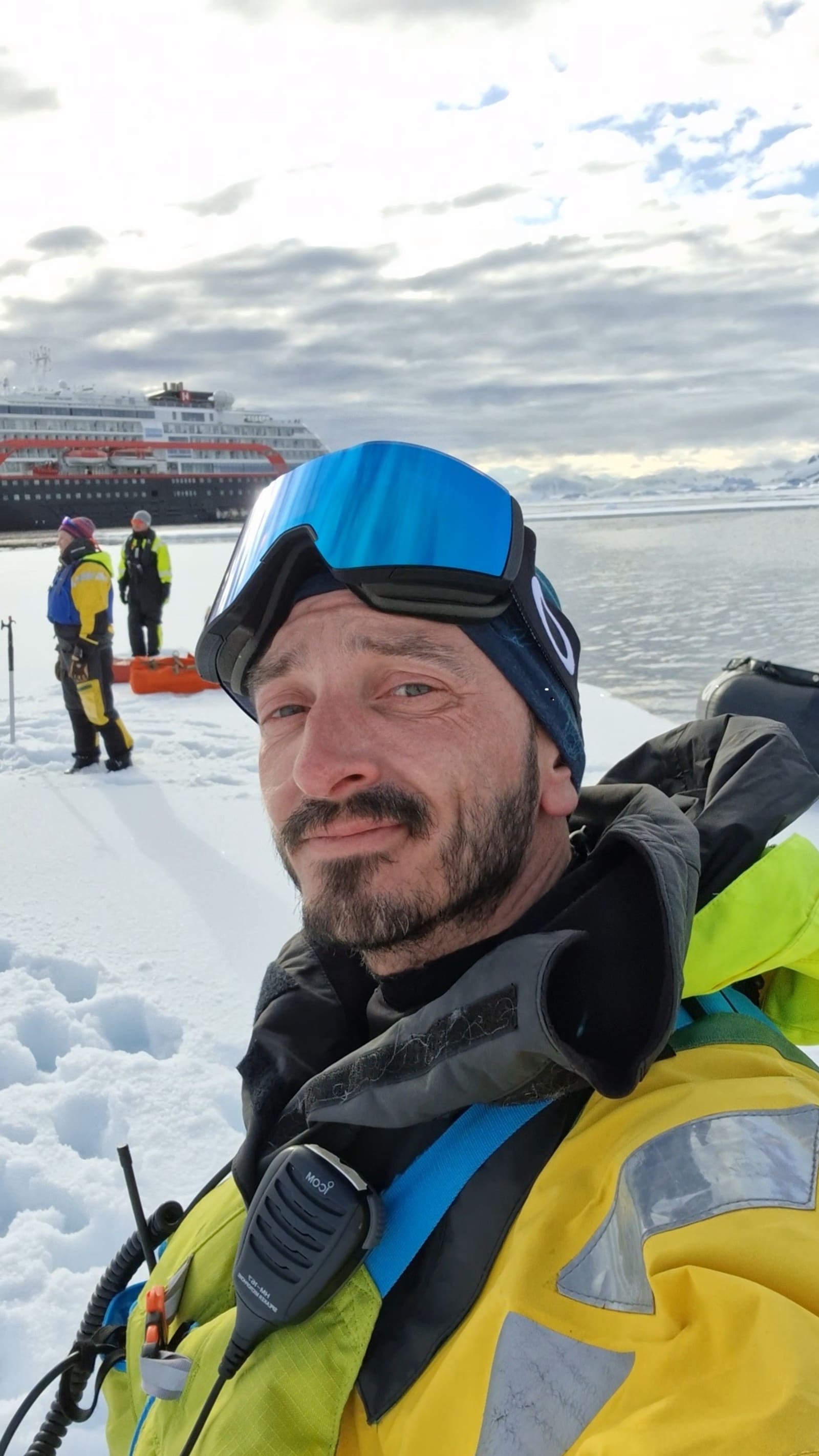 Torstein on a landing in Antarctica