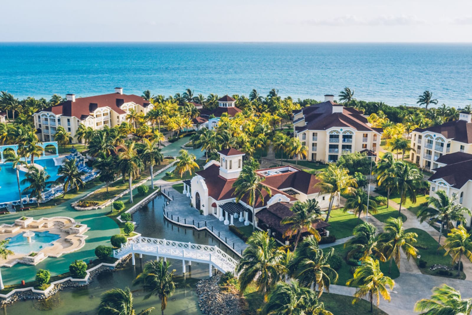 A birds-eye view of the adults-only all-inclusive Iberostar Playa Alameda resort in Varadero, Cuba