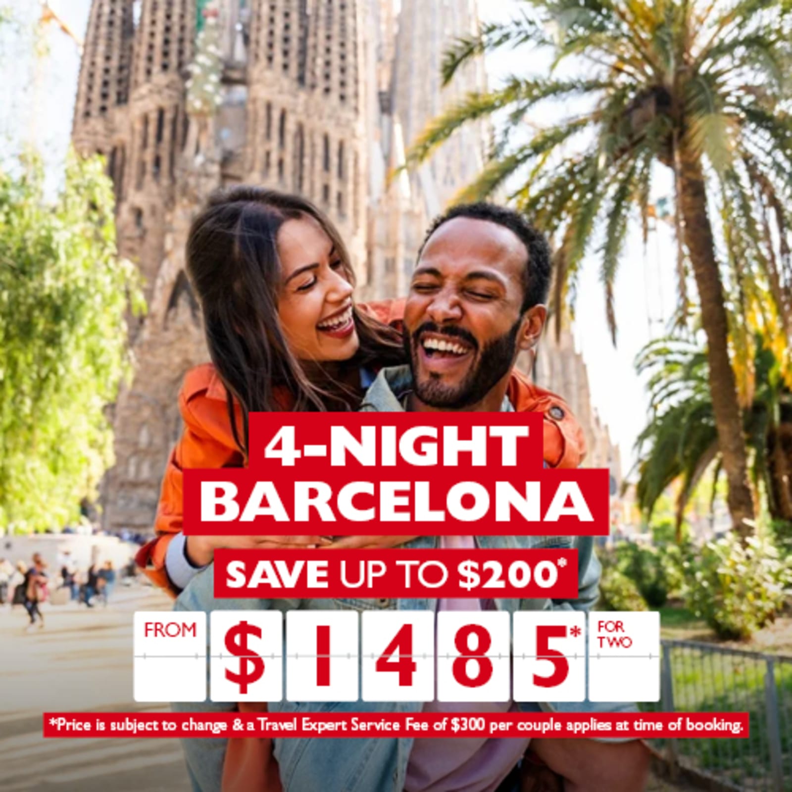 4-night Barcelona. Save up to $200* from $1485* for two