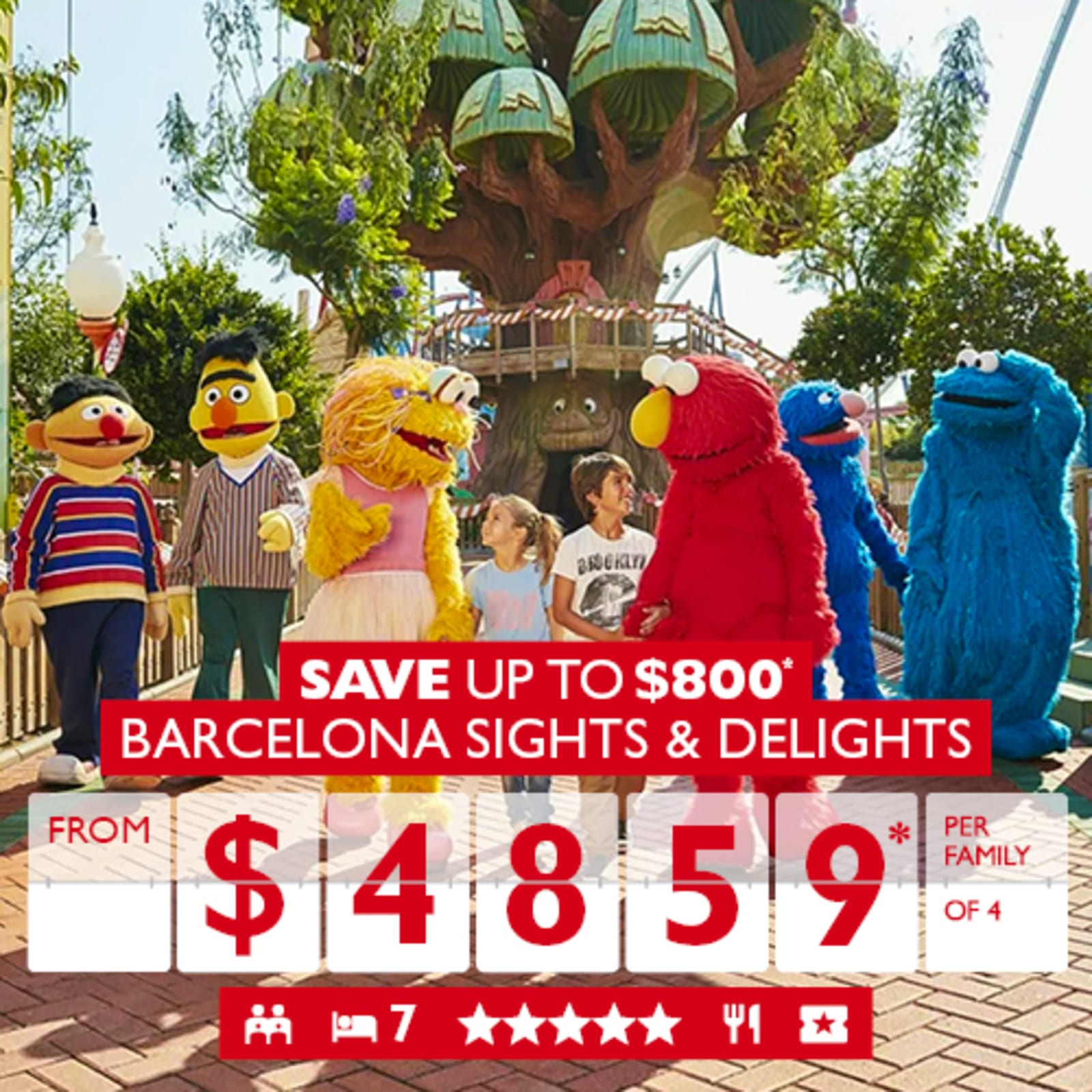 Save up to $800* Barcelona Sights & Delights from $4859* per family of 4