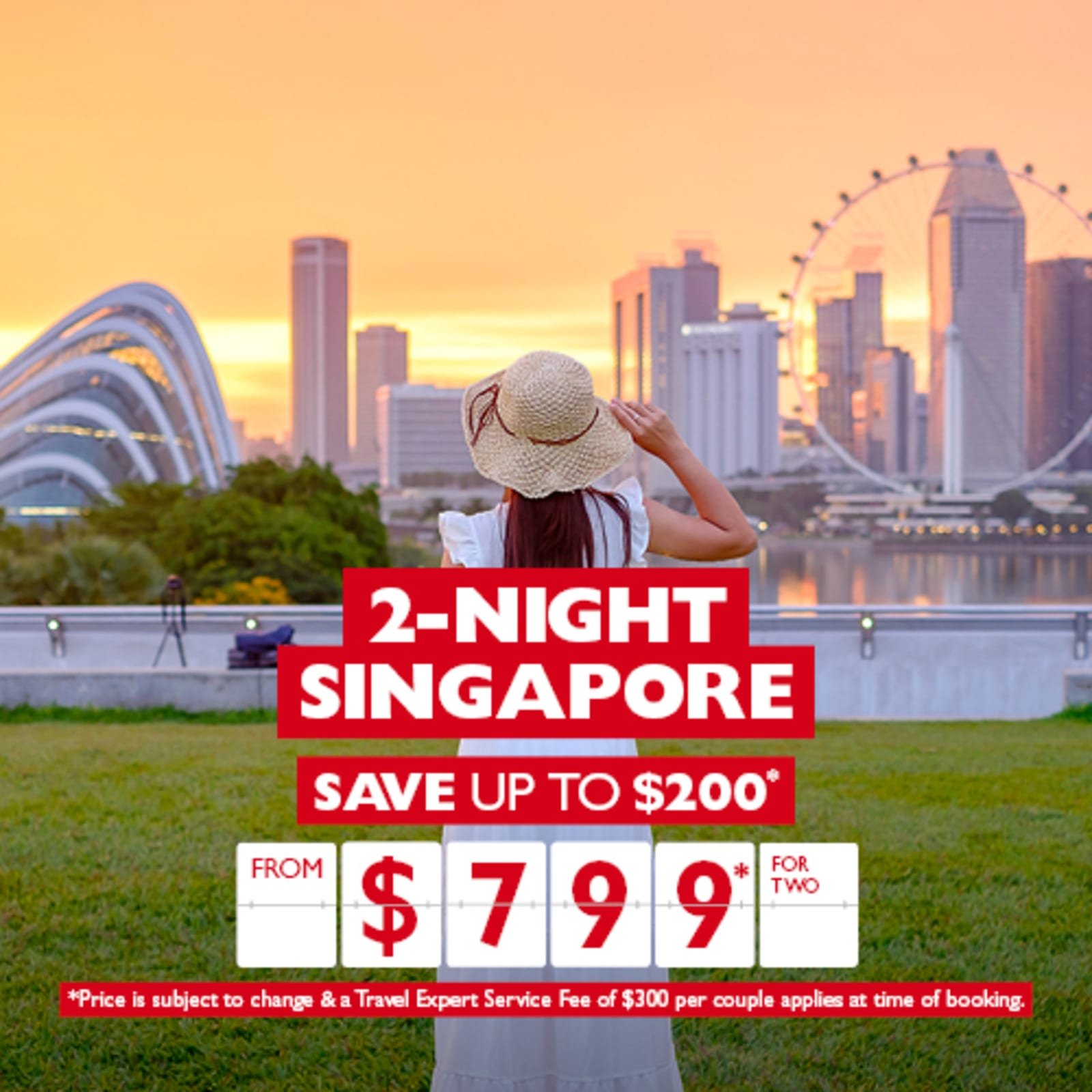 2-night Singapore. Save up to $200* from $799* for two