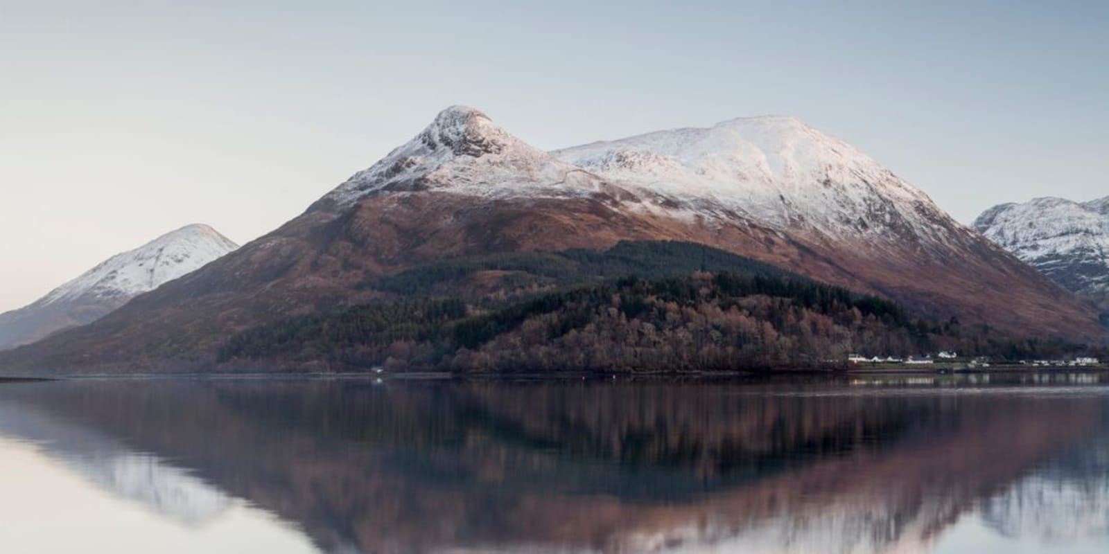 The Pap of Glencoe reflecting in Loch Leven