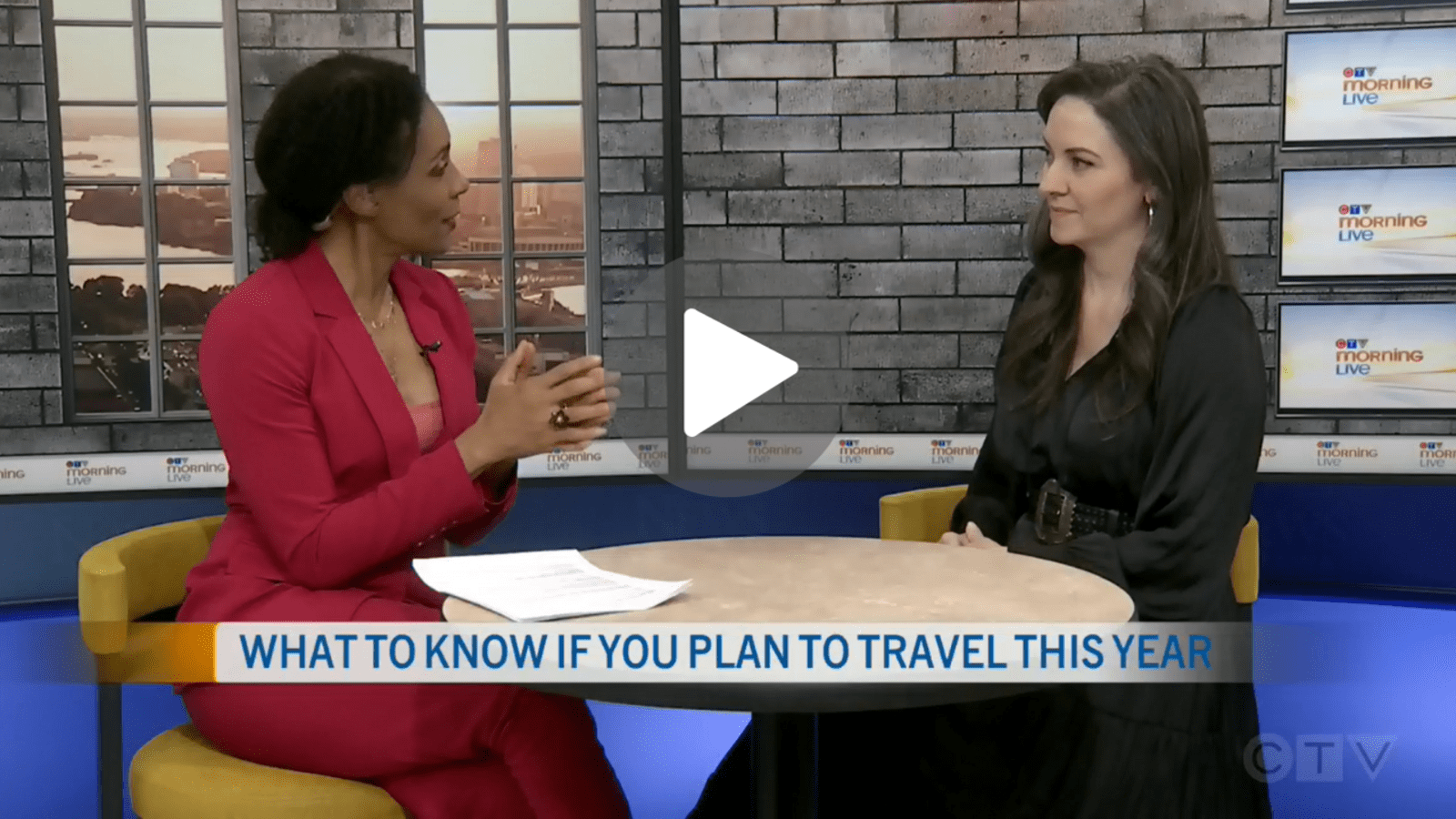 CTV Morning Live segment featuring Flight Centre's Amra Durakovic