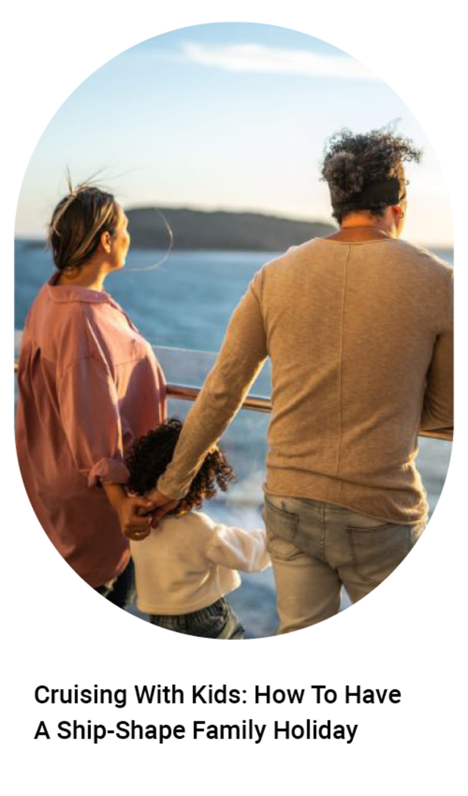 Family looking at a sunset on a cruise ship - Cruising with kids: how to have a ship-shape family holiday