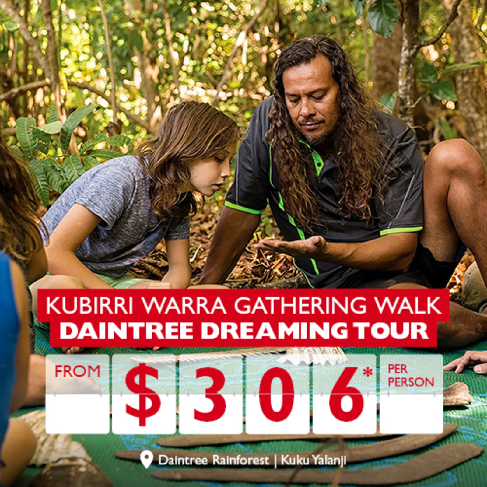 Kubirri Warra Gathering Walk | Daintree dreaming tour from $306* per person