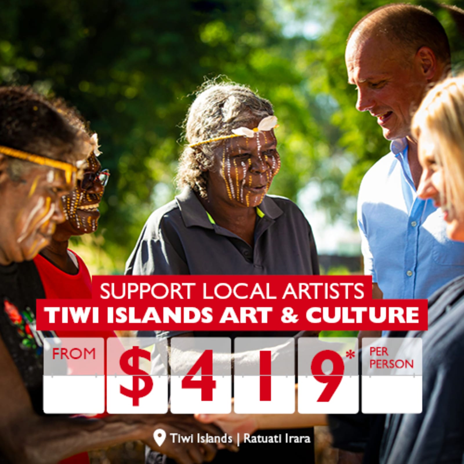 Support local artists | Tiwi islands art & culture from $419* per person