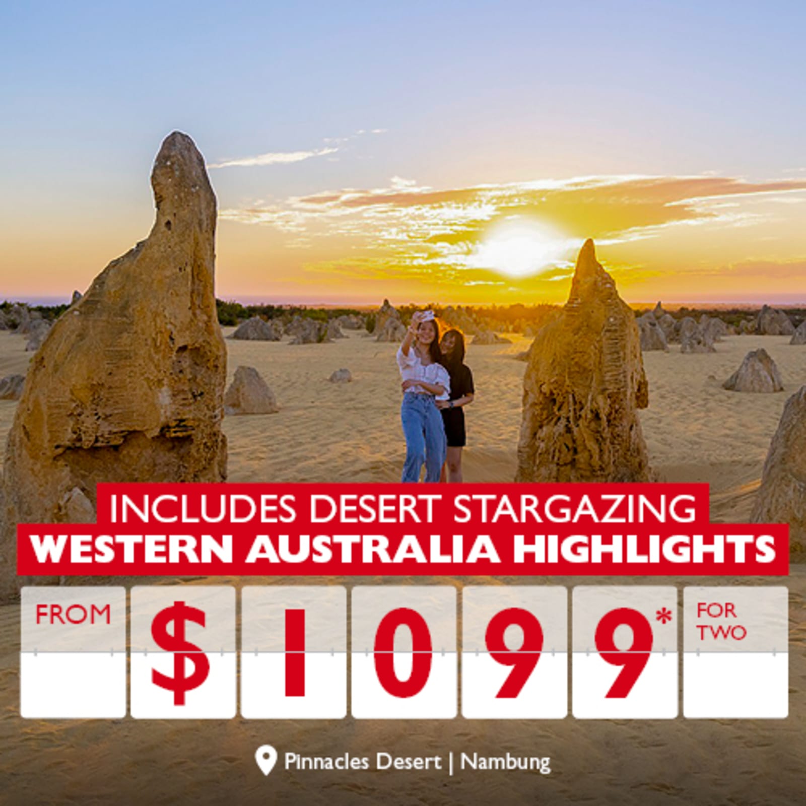 Includes desert stargazing | Western Australia Highlights from $1099* for two