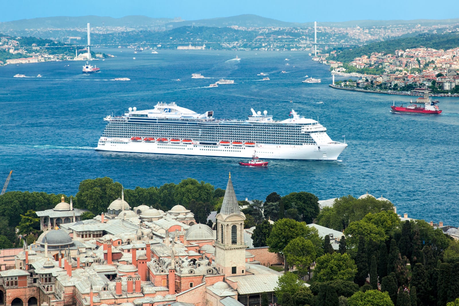 Princess Cruise ship in Europe