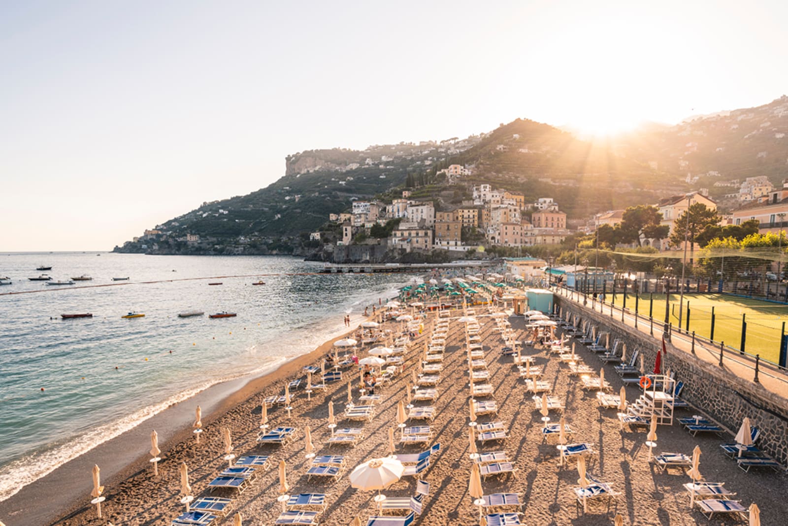 A beach on Italy's Amalfi Coast