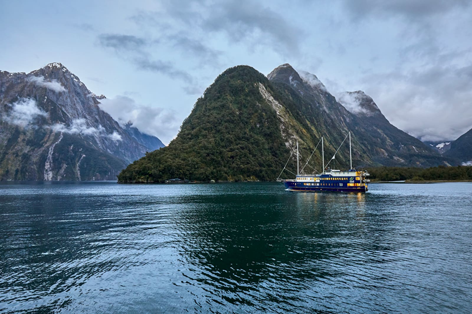 Boat tour of Milford Sound