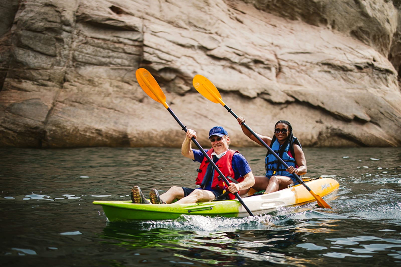 Kayakers on Utah's Lake Powell