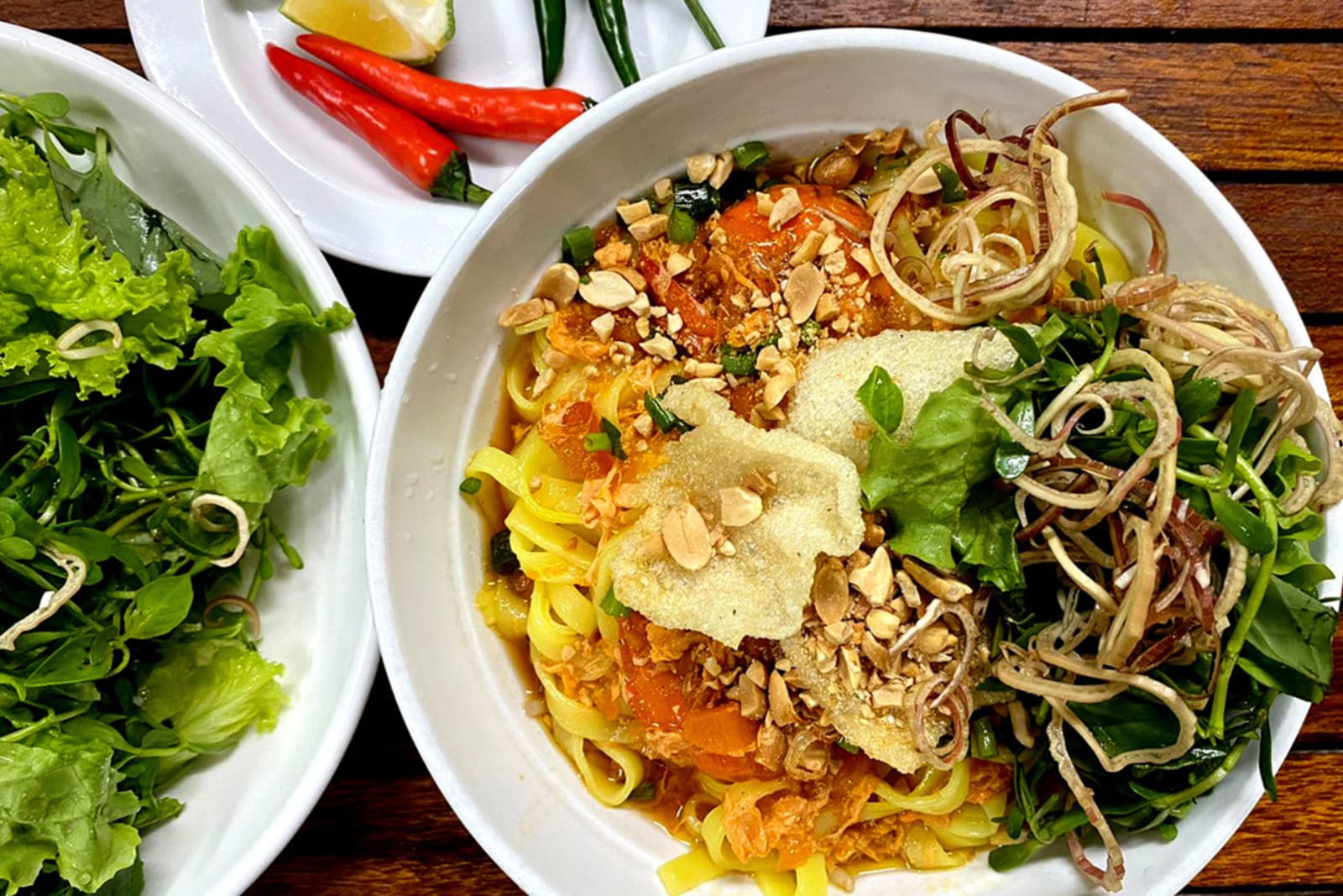 Makre sure to try mì Quảng noodles while in Vietnam