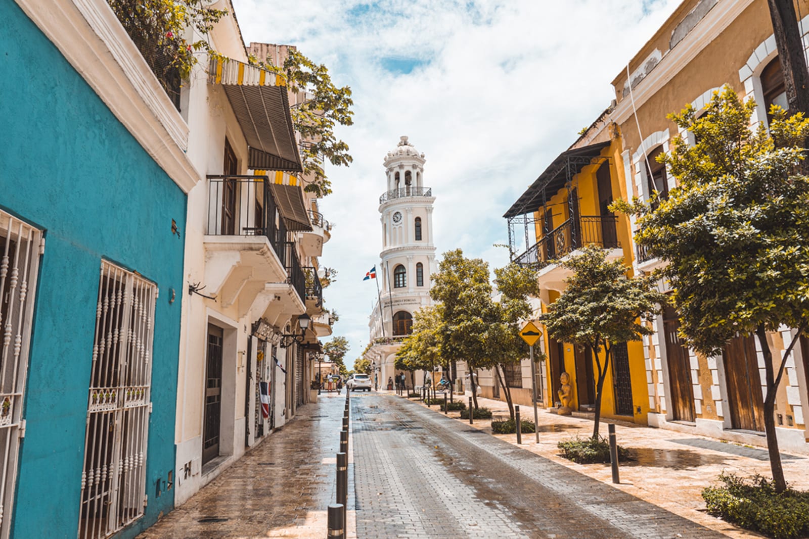 A street in the Santo Domingo's Colonial Zone