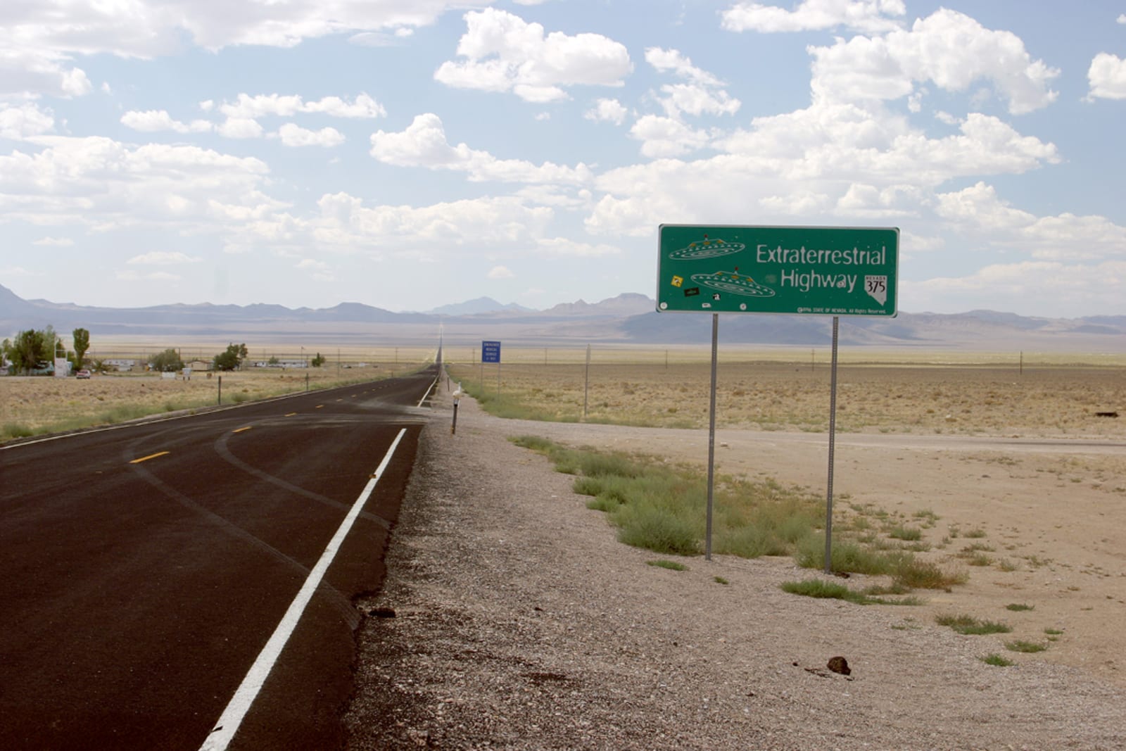Road sign on the Extraterrestrial Highway