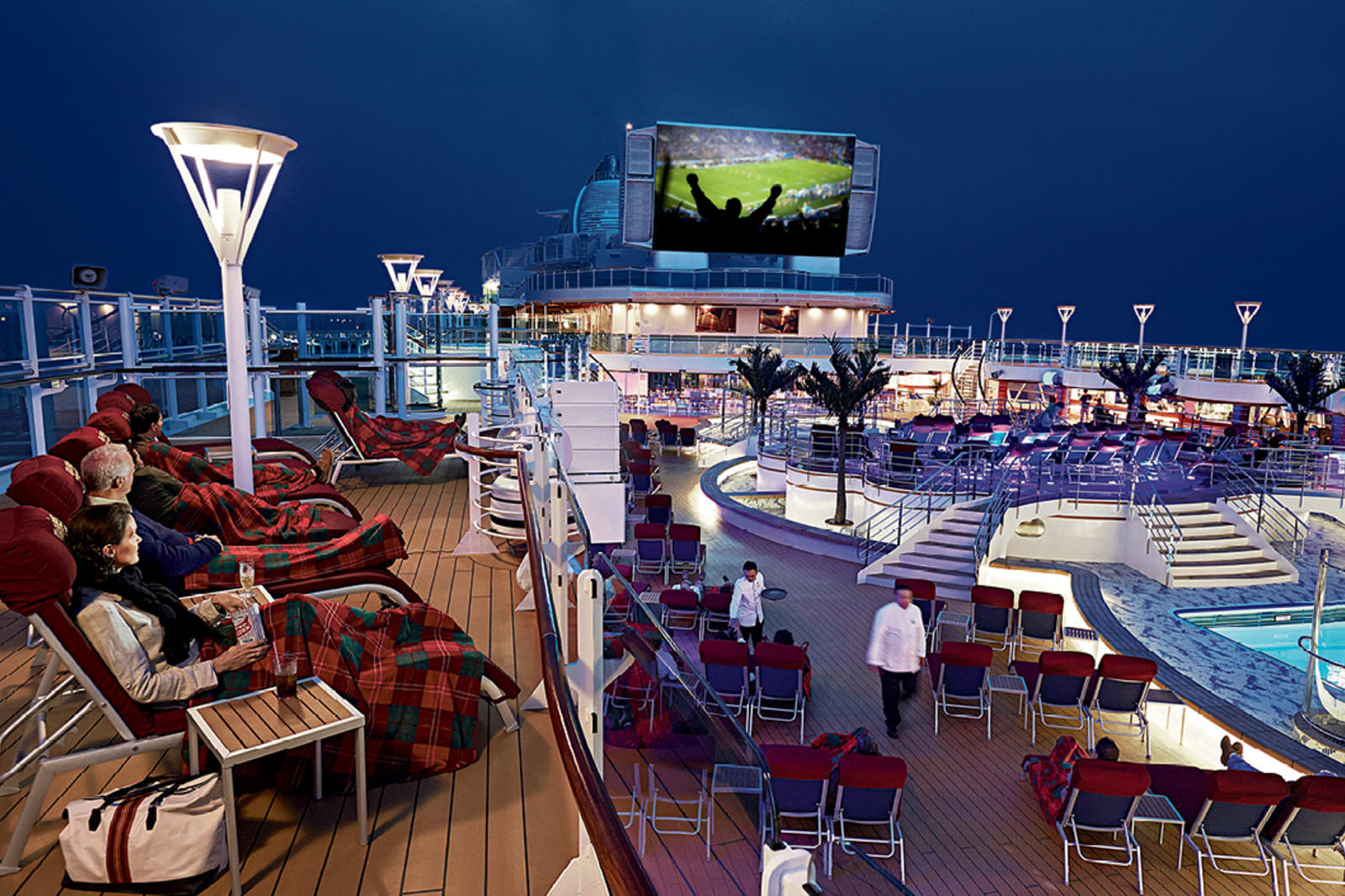 Movies Under the Stars experience aboard a Princess Cruises ship