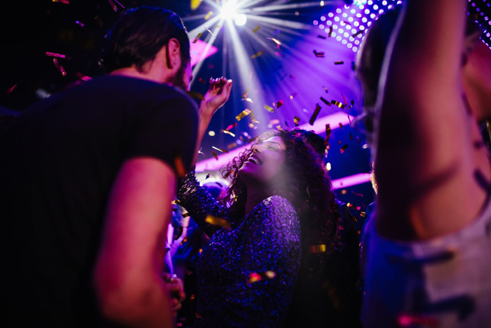 People dancing in a nightclub
