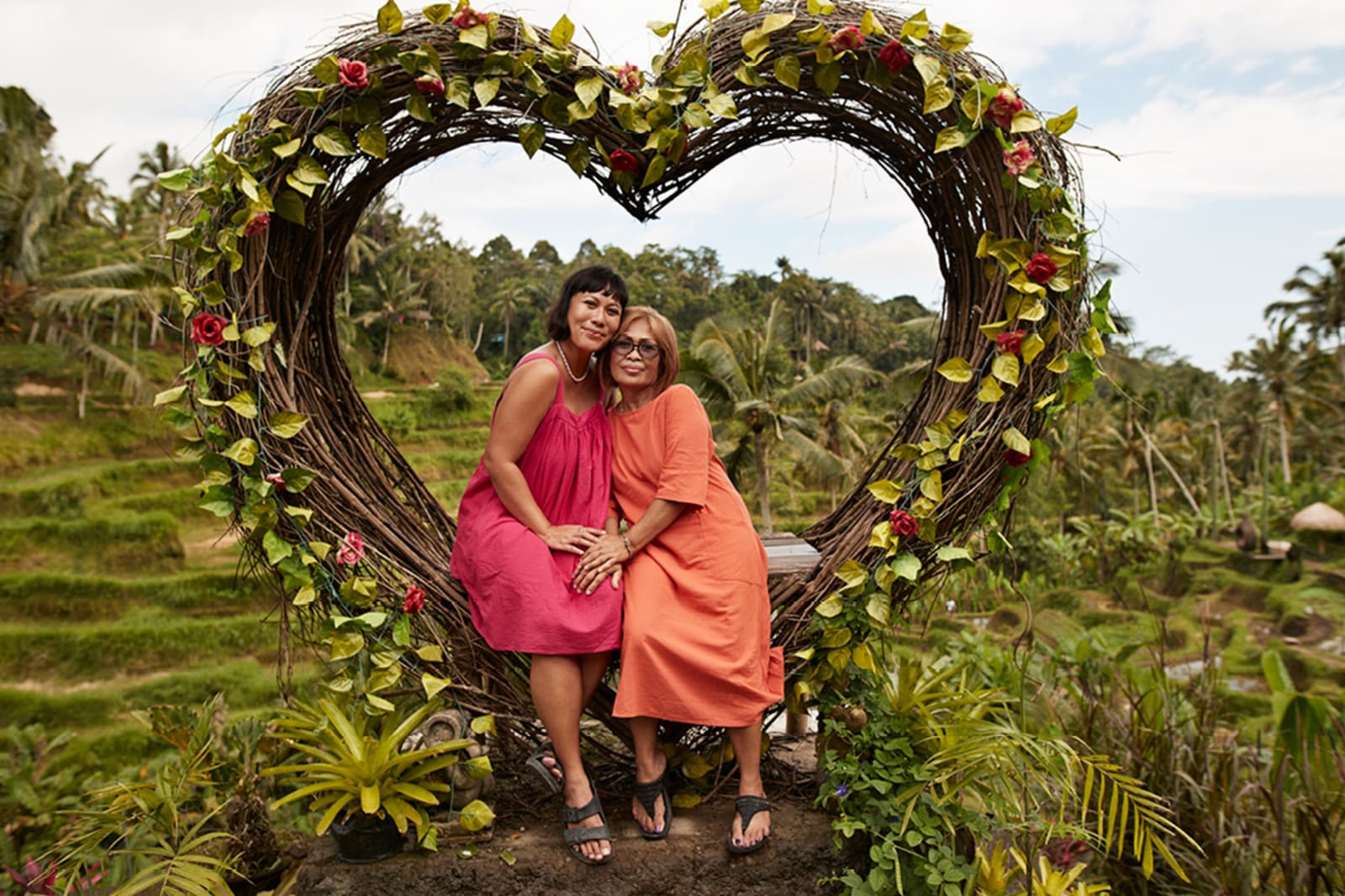Mother and daughter in Bali