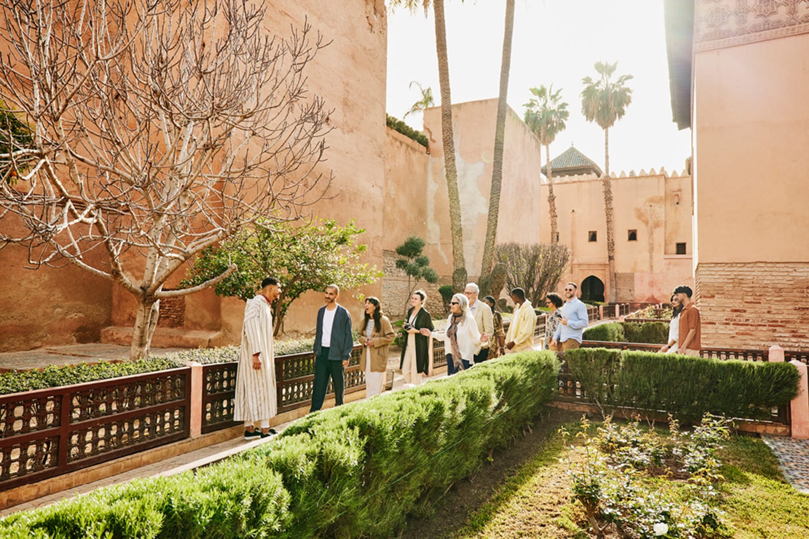 Tour group in Morocco