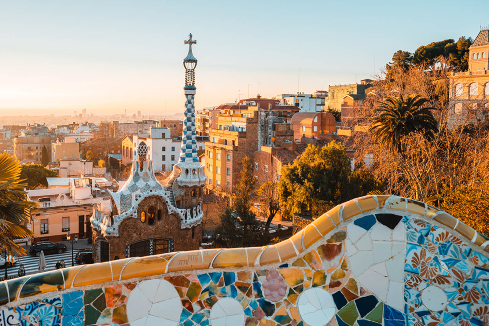 Park Güell in Barcelona, Spain