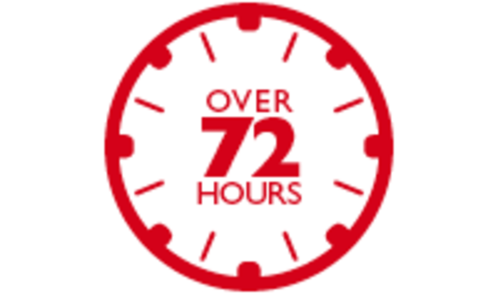 Clock icon - over 72 hours