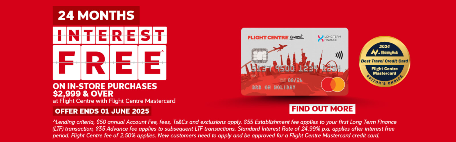 Flight Centre Mastercard Offer