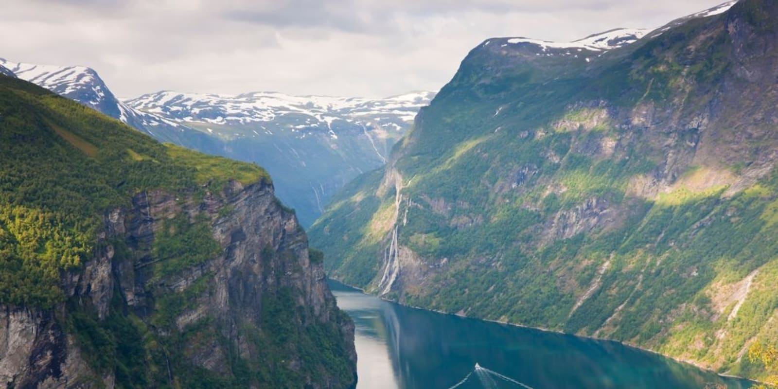 Expansive views of the fjords of Norway