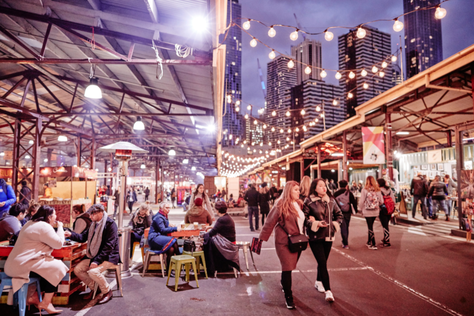 Queen Victoria Market Winter Melbourne