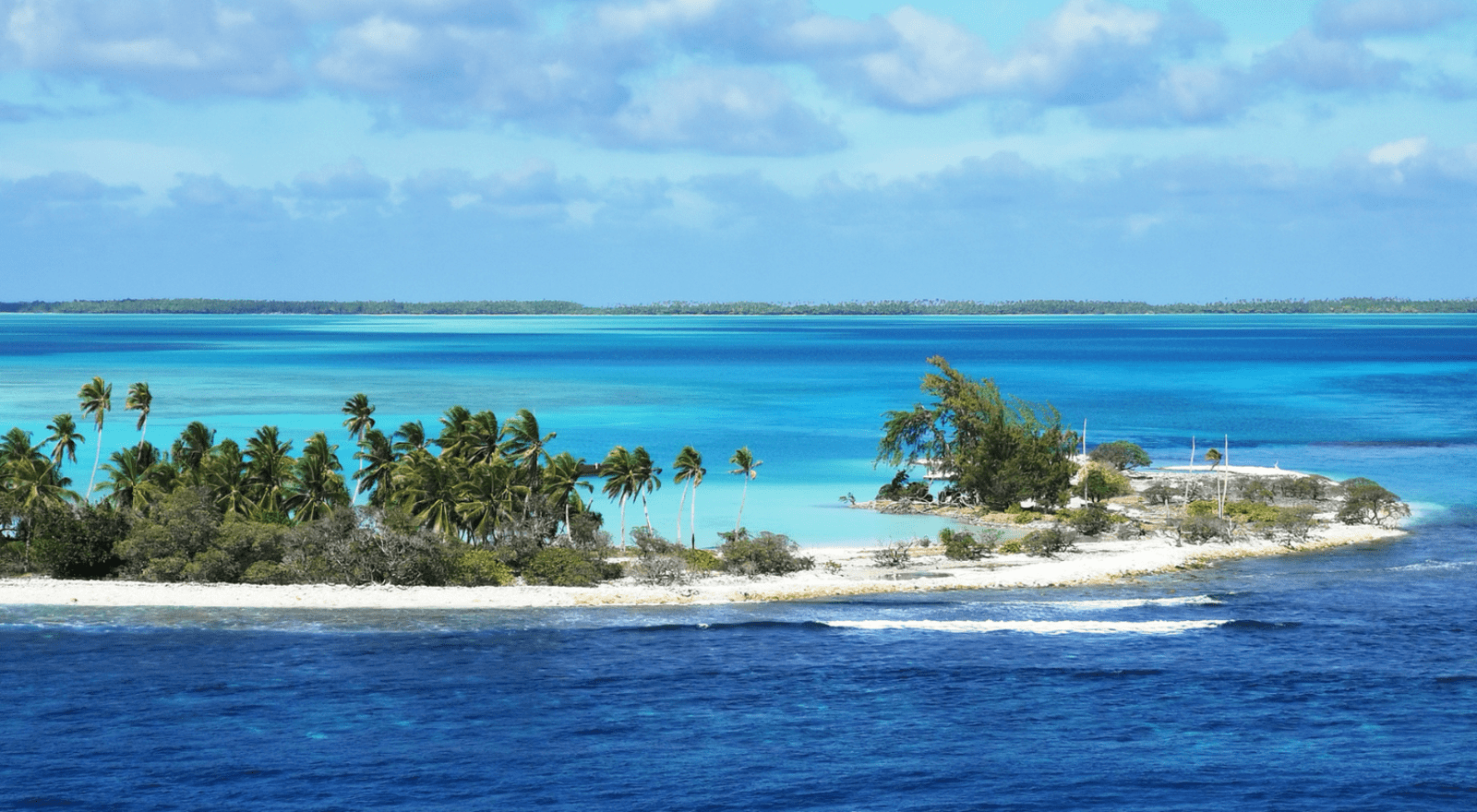 kiribati island surrounded by blue water