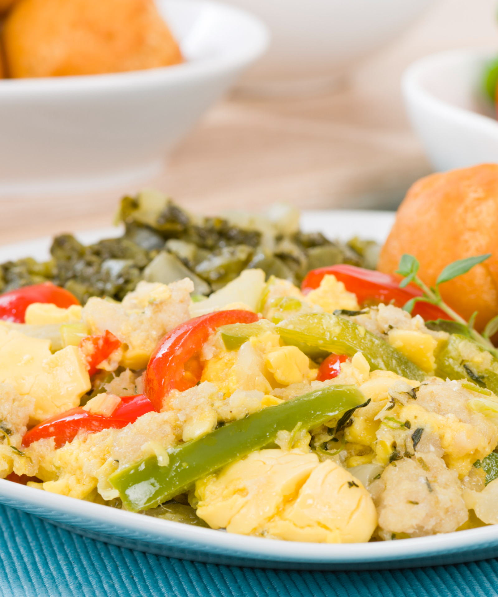 A plate of Ackee and saltfish