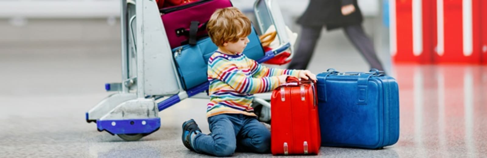 Kid in airport