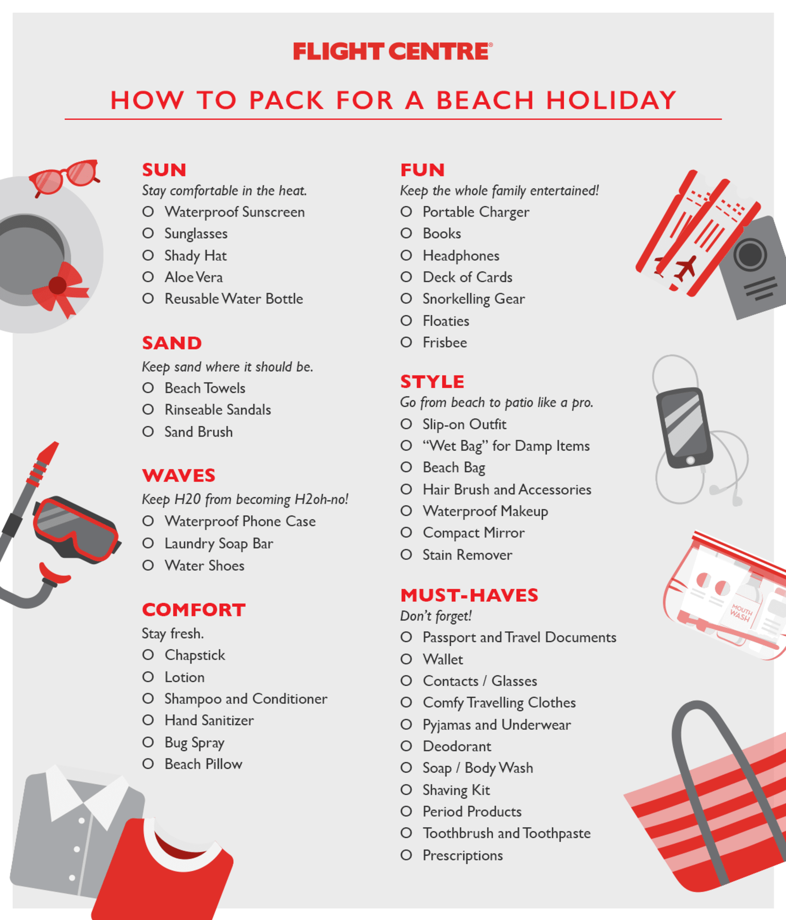 The Ultimate Beach Vacation Packing Checklist