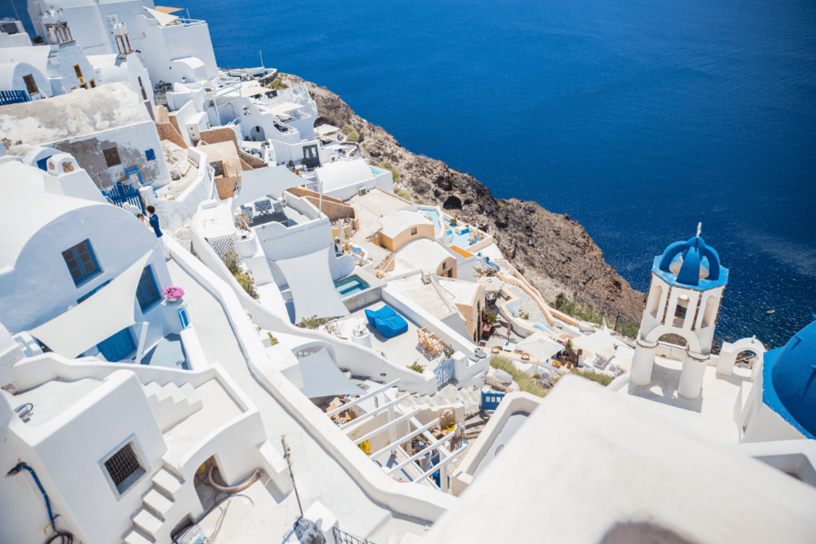On Intrepid's Greece Sailing Adventure, you can explore the town of Santorini