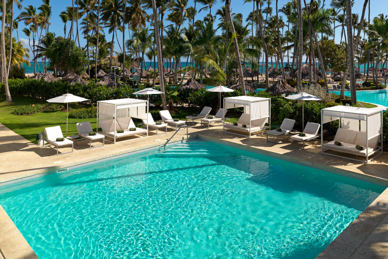 The pool area at Meliá Punta Cana Beach Resort