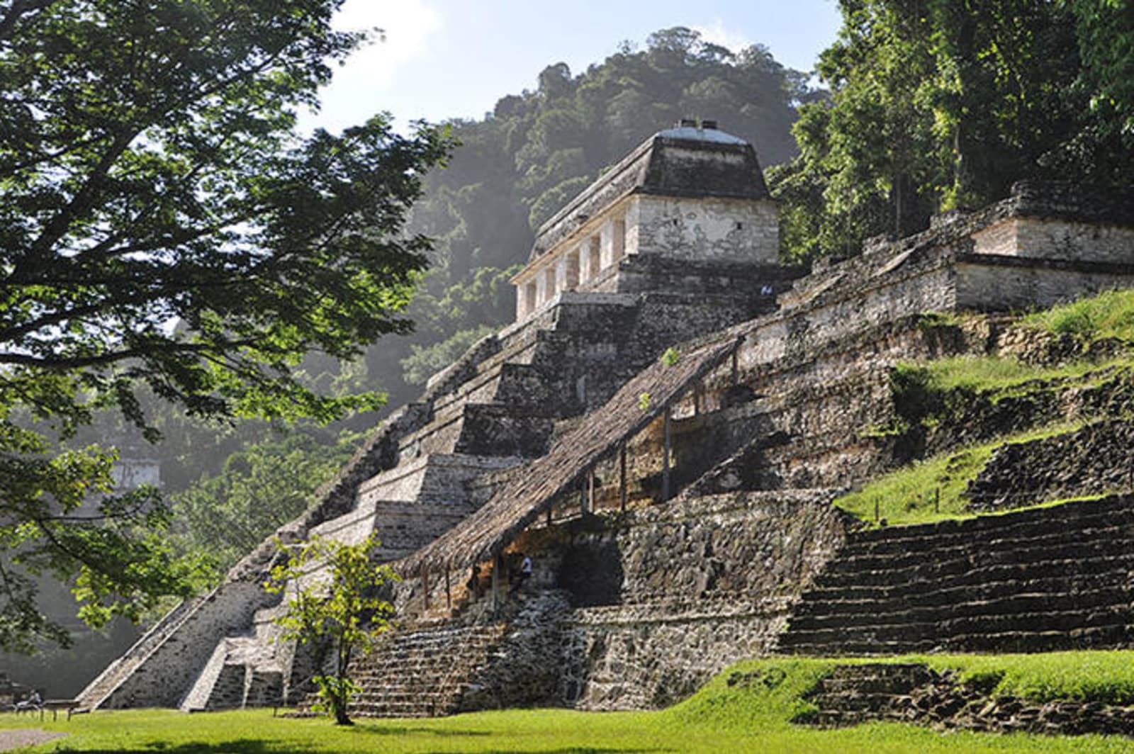 Palenque - a series of ancient temples and palaces of Mayan build